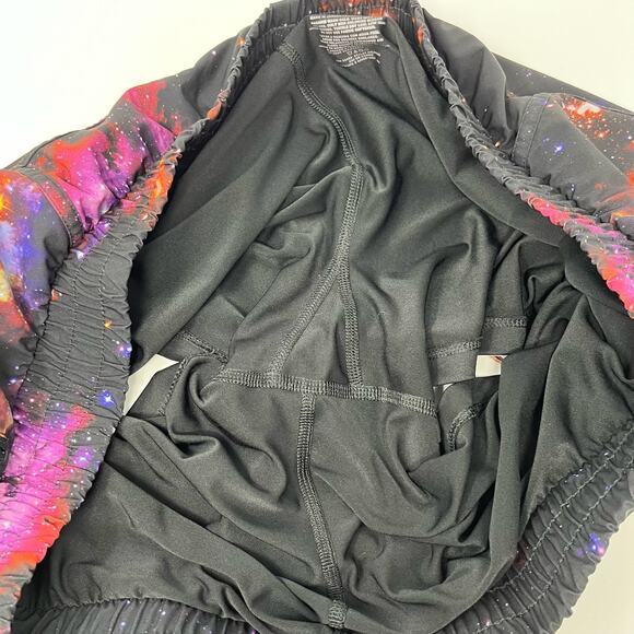 Avia Running Shorts Womens XXL Colorful Galaxy Pockets Athletic‎ Athleisure - Picture 6 of 6